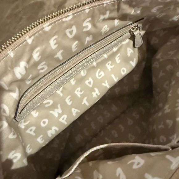 Aimee Kestenberg Shimmering Cream Shoulder Bag - Picture 11 of 13